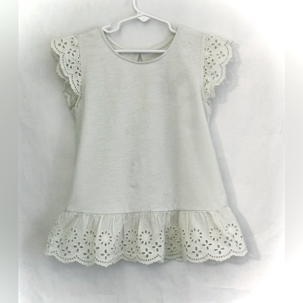 Wonder Nation T Shirt with Lace Sleeves